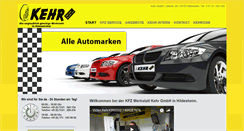 Desktop Screenshot of kehr-werkstatt.de